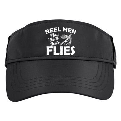 Fly Fishing Reel Men Play With Their Flies Adult Drive Performance Visor