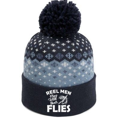 Fly Fishing Reel Men Play With Their Flies The Baniff Cuffed Pom Beanie