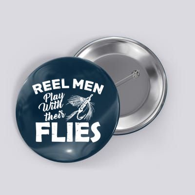 Fly Fishing Reel Men Play With Their Flies Button