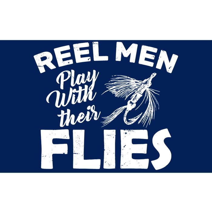 Fly Fishing Reel Men Play With Their Flies Bumper Sticker