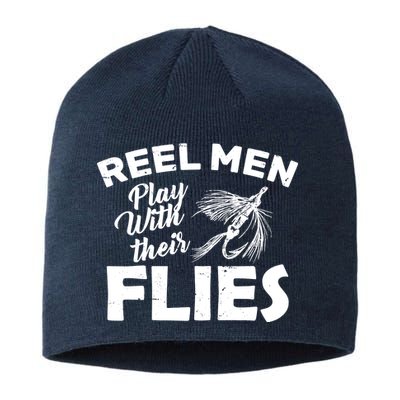 Fly Fishing Reel Men Play With Their Flies Sustainable Beanie