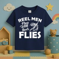 Fly Fishing Reel Men Play With Their Flies Toddler T-Shirt