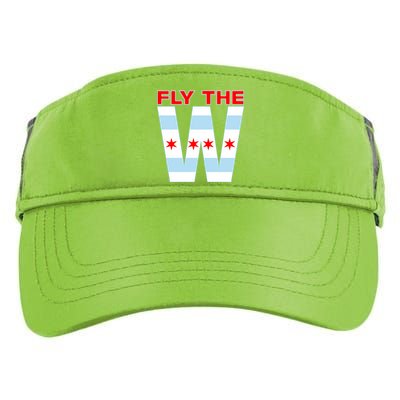 Fly The W Chicago Flag Adult Drive Performance Visor