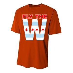 Fly The W Chicago Flag Performance Sprint T-Shirt