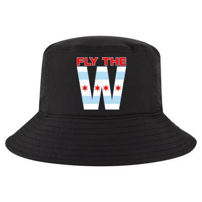 Fly The W Chicago Flag Cool Comfort Performance Bucket Hat