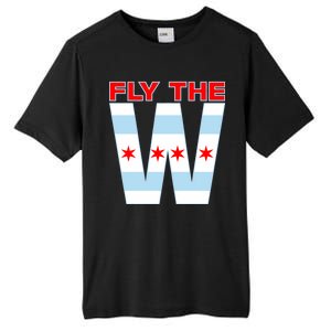 Fly The W Chicago Flag Tall Fusion ChromaSoft Performance T-Shirt