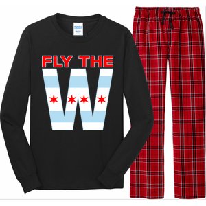 Fly The W Chicago Flag Long Sleeve Pajama Set