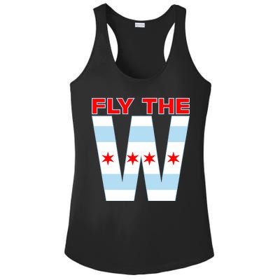 Fly The W Chicago Flag Ladies PosiCharge Competitor Racerback Tank