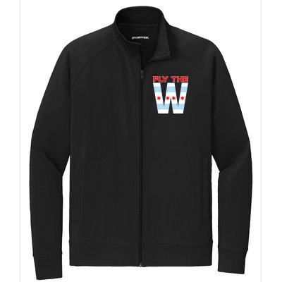 Fly The W Chicago Flag Stretch Full-Zip Cadet Jacket