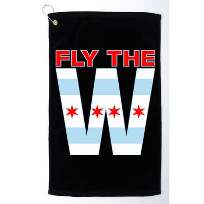 Fly The W Chicago Flag Platinum Collection Golf Towel