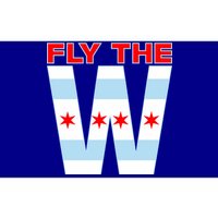 Fly The W Chicago Flag Bumper Sticker