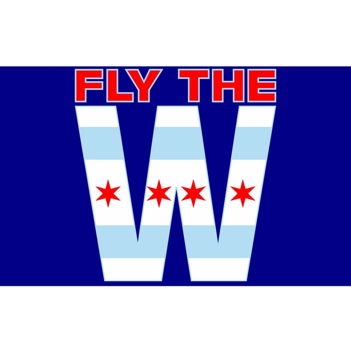 Fly The W Chicago Flag Bumper Sticker