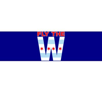 Fly The W Chicago Flag Bumper Sticker