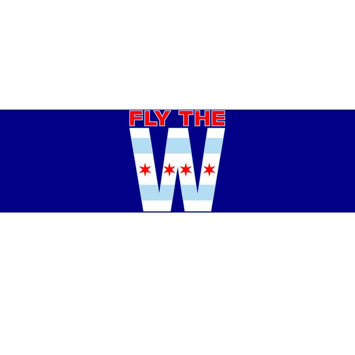 Fly The W Chicago Flag Bumper Sticker