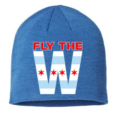 Fly The W Chicago Flag Sustainable Beanie