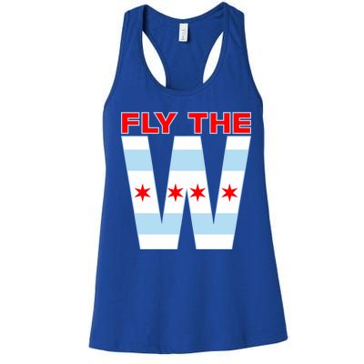 Fly The W Chicago Flag Women's Racerback Tank