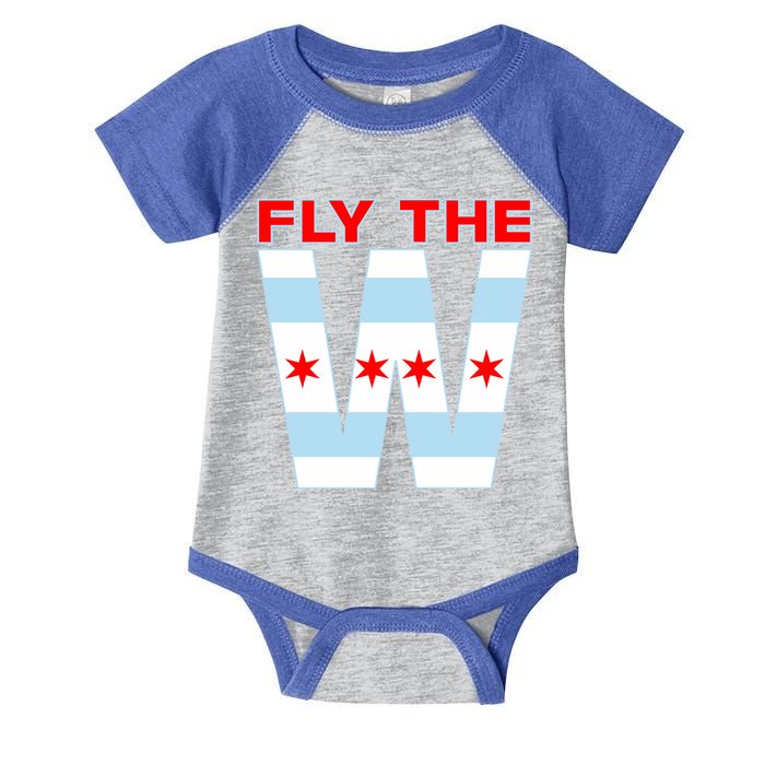 Fly The W Chicago Flag Infant Baby Jersey Bodysuit