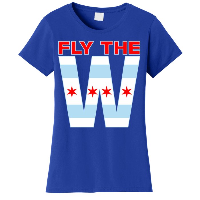 Fly The W Chicago Flag Women's T-Shirt