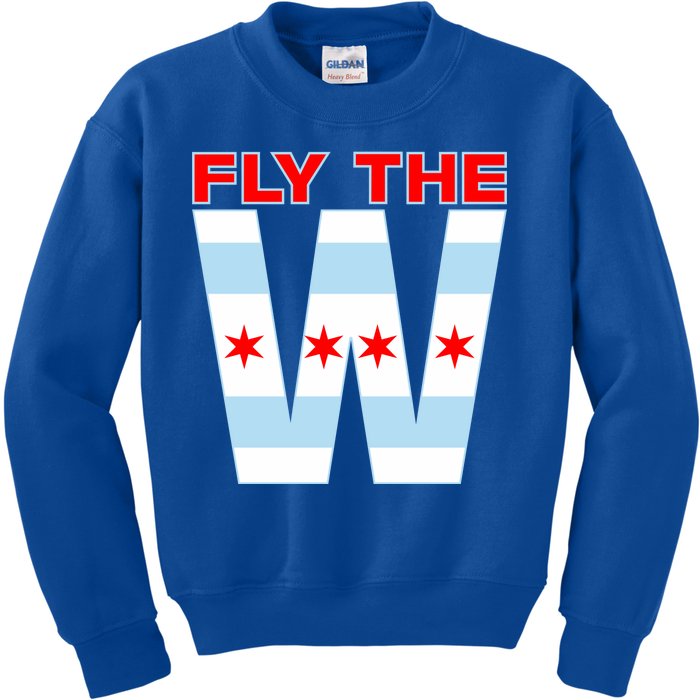 Fly The W Chicago Flag Kids Sweatshirt