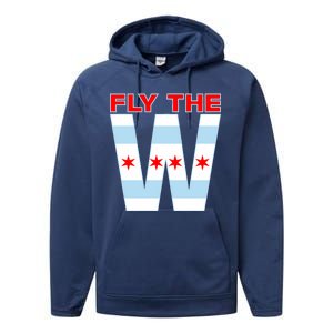 Fly The W Chicago Flag Performance Fleece Hoodie