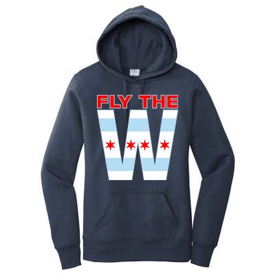 Fly The W Chicago Flag Women's Pullover Hoodie