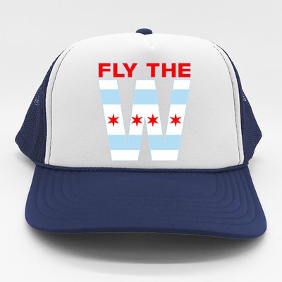 Fly The W Chicago Flag Trucker Hat