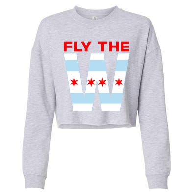 Fly The W Chicago Flag Cropped Pullover Crew