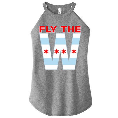 Fly The W Chicago Flag Women's Perfect Tri Rocker Tank