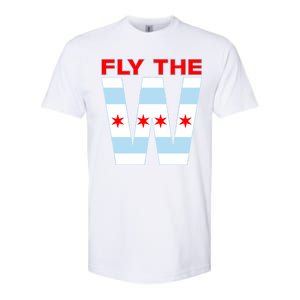 Fly The W Chicago Flag Softstyle CVC T-Shirt