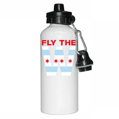 Fly The W Chicago Flag Aluminum Water Bottle