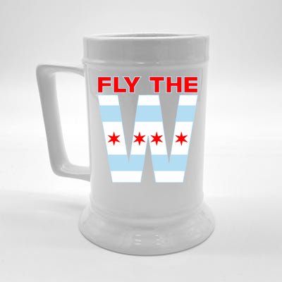 Fly The W Chicago Flag Beer Stein