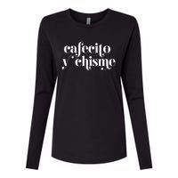 Frases LatinasCafecito Y Chisme Womens Cotton Relaxed Long Sleeve T-Shirt