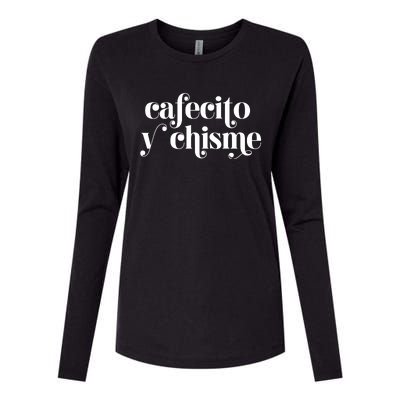 Frases LatinasCafecito Y Chisme Womens Cotton Relaxed Long Sleeve T-Shirt