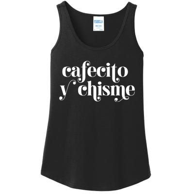 Frases LatinasCafecito Y Chisme Ladies Essential Tank