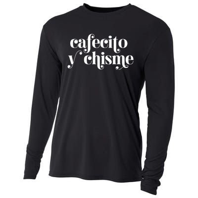 Frases LatinasCafecito Y Chisme Cooling Performance Long Sleeve Crew