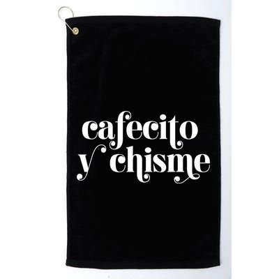 Frases LatinasCafecito Y Chisme Golf Towel