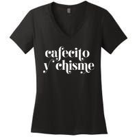 Frases LatinasCafecito Y Chisme Women's V-Neck T-Shirt