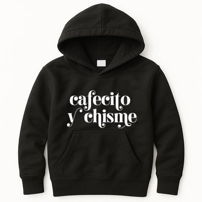 Frases LatinasCafecito Y Chisme Kids Hoodie