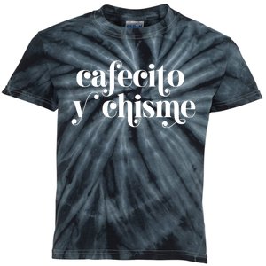 Frases LatinasCafecito Y Chisme Kids Tie-Dye T-Shirt