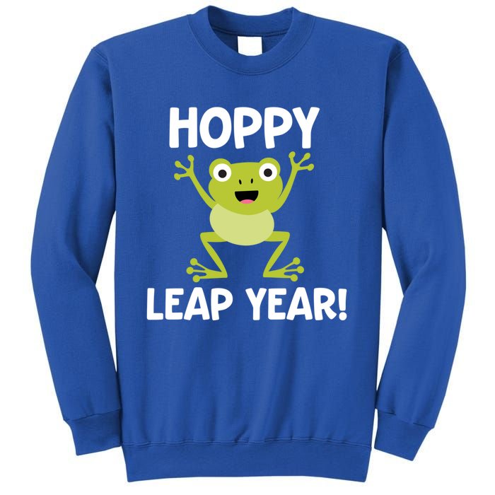 Funny Leap Year Teacher Gift Hoppy Pun February 29 Frog Cute Gift Sweatshirt