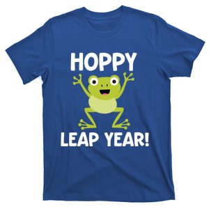 Funny Leap Year Teacher Gift Hoppy Pun February 29 Frog Cute Gift T-Shirt