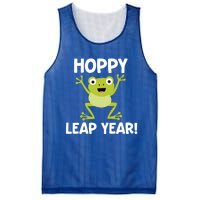 Funny Leap Year Teacher Gift Hoppy Pun February 29 Frog Cute Gift Mesh Reversible Basketball Jersey Tank