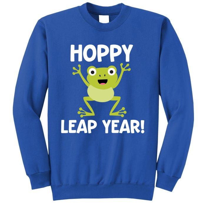 Funny Leap Year Teacher Gift Hoppy Pun February 29 Frog Cute Gift Tall Sweatshirt