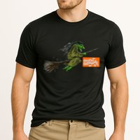 Flying Halloween Witch Cooling Performance Crew T-Shirt