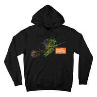 Flying Halloween Witch Hoodie