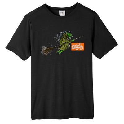 Flying Halloween Witch Tall Fusion ChromaSoft Performance T-Shirt