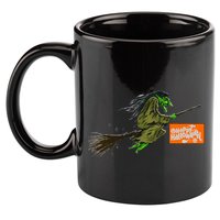 Flying Halloween Witch 11oz C Handle Ceramic Mug