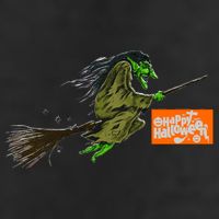 Flying Halloween Witch 11oz C Handle Ceramic Mug