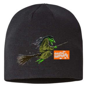 Flying Halloween Witch Sustainable Beanie