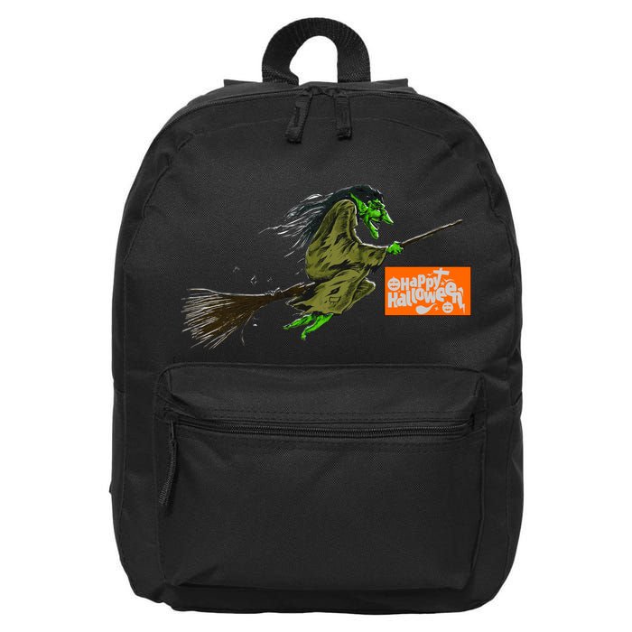 Flying Halloween Witch 16 in Basic Backpack